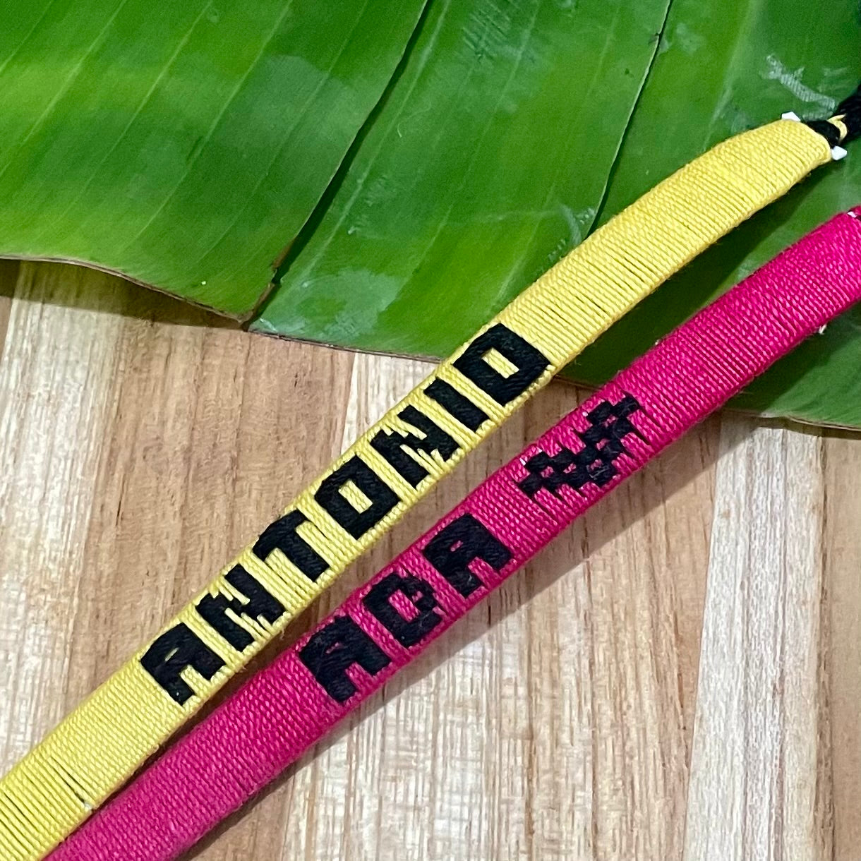 Pulseras personalizadas a hilo