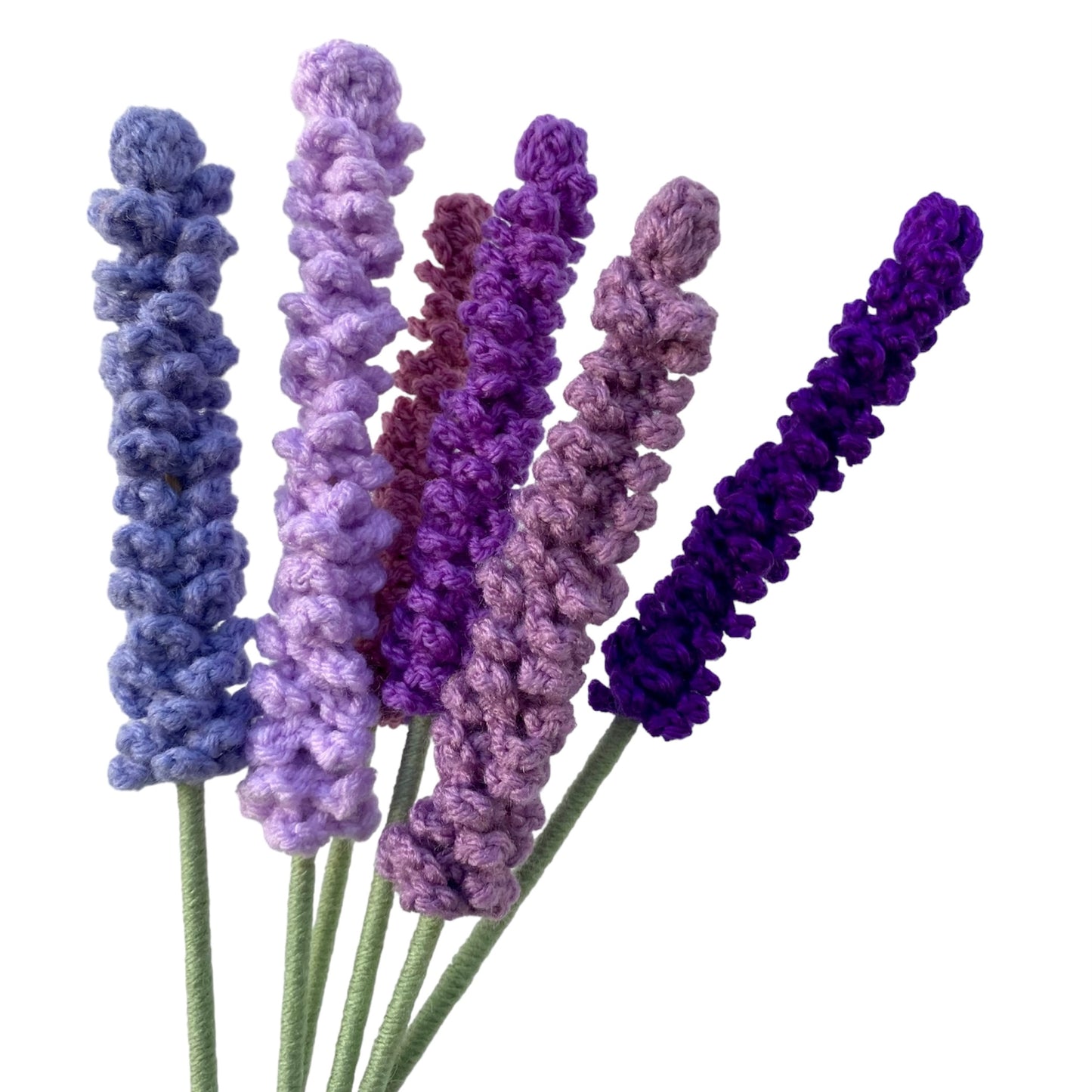 Flor lavanda Tejida