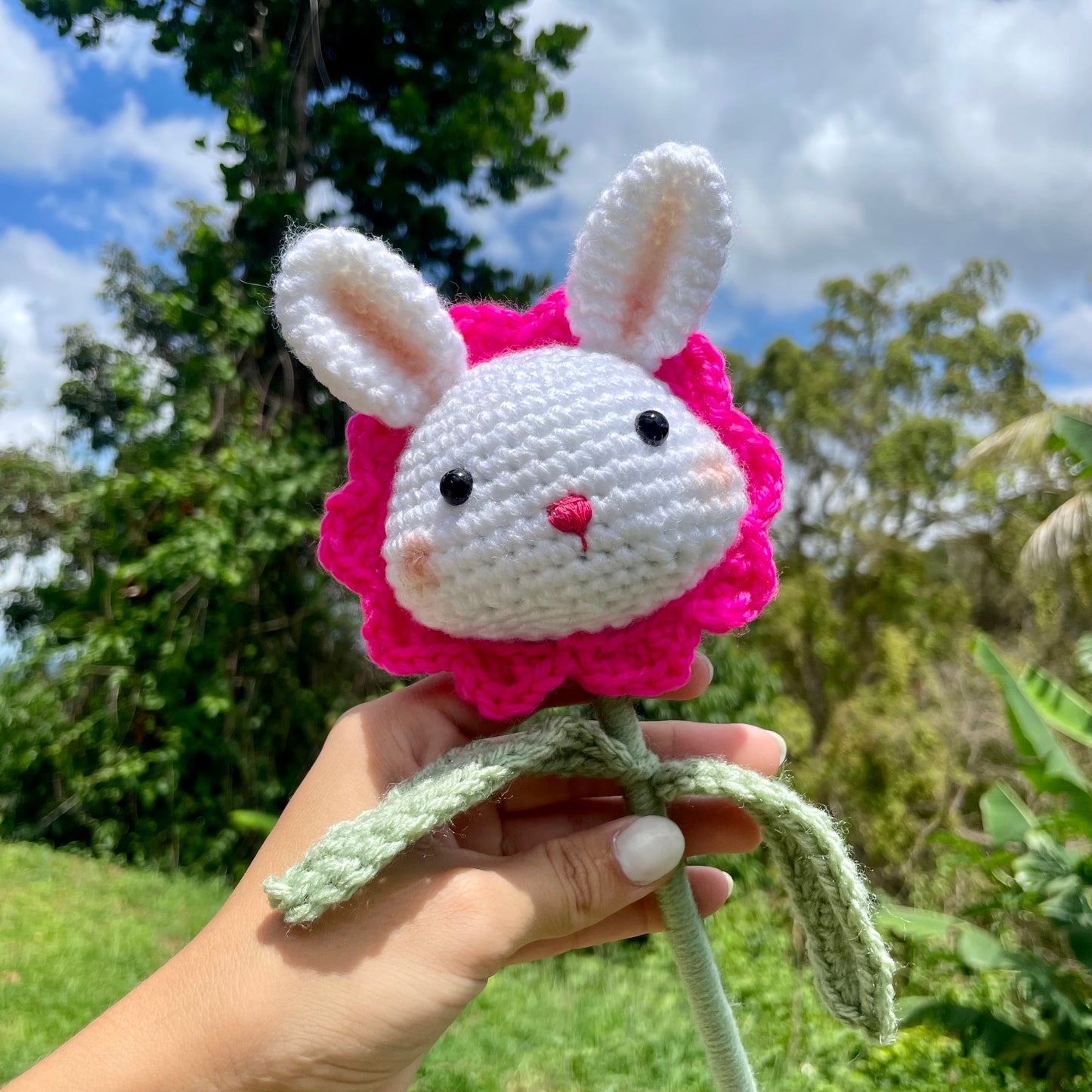 Amigurumis animales en forma de flor