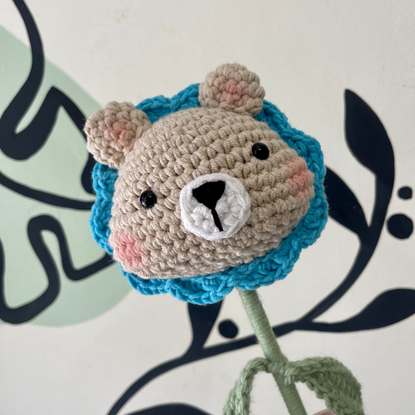 Amigurumis animales en forma de flor