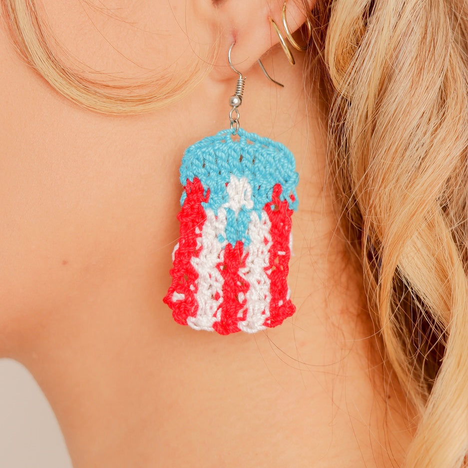 Bandera Puerto Rico (Earrings)