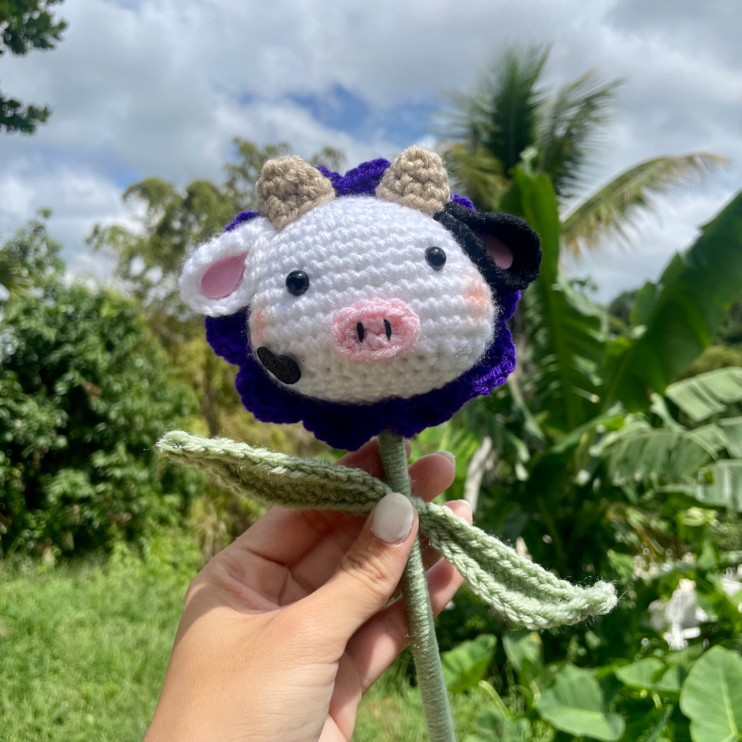 Amigurumis animales en forma de flor