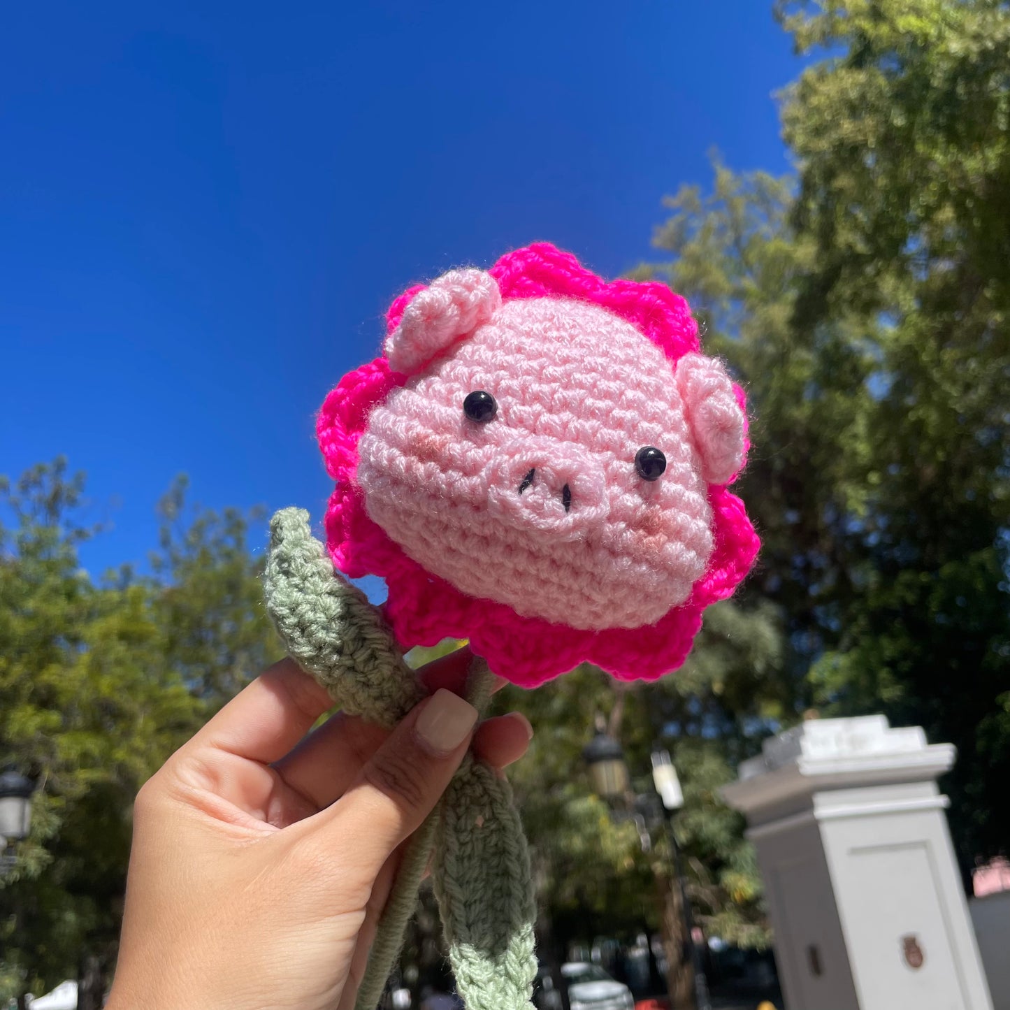 Amigurumis animales en forma de flor